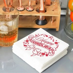 NEW ~ FESTIVE COCKTAIL NAPKINS ~ 2 PACKS